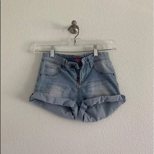 stretchy high waisted shorts